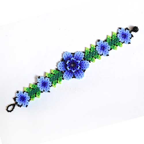 Artesania huichol - Pulsera de chaquira