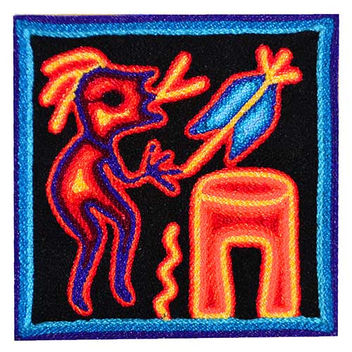 Tabla de estambre - Arte Huichol